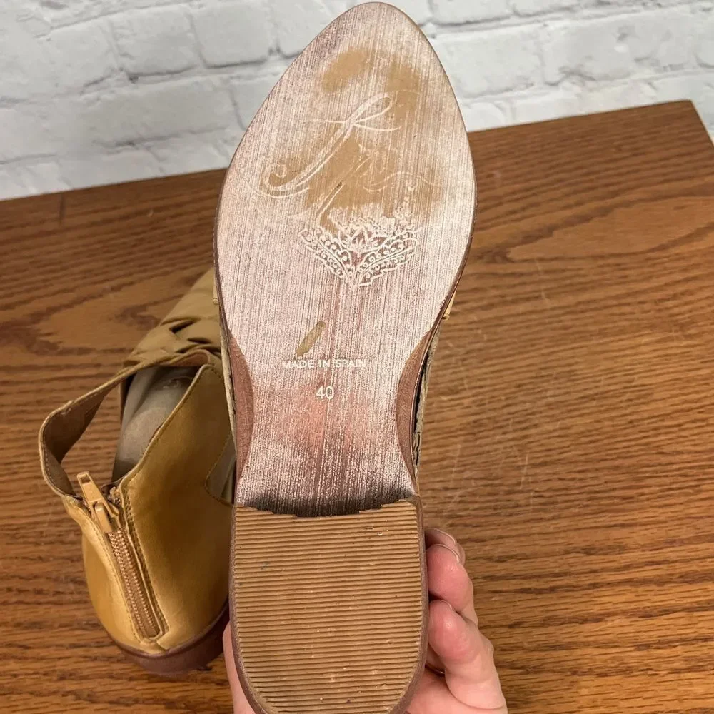 Free People Wanderlust Braided Flats / 40eu or 9.5 US